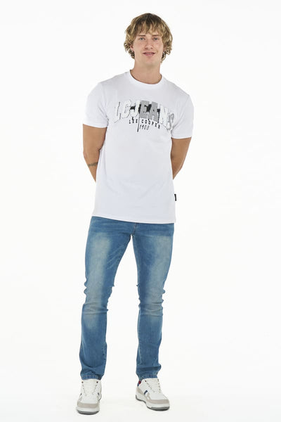 Lee Cooper Men’s T-shirt Langa White