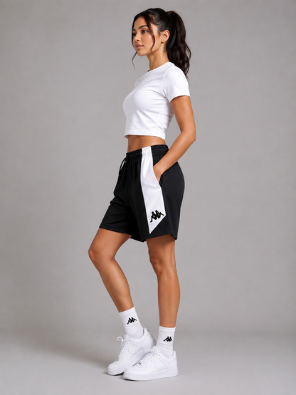 Kappa Women’s Luvio Black & White Shorts