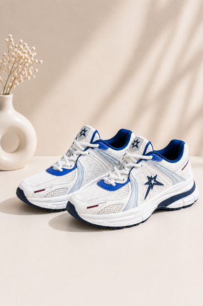 Soviet Jett White/Blue Chunky Sneaker