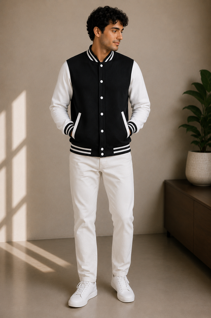 Baseball Black and White Jacket