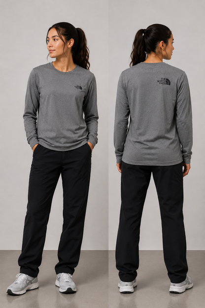 The North Face 87QN Gray Long Sleeves