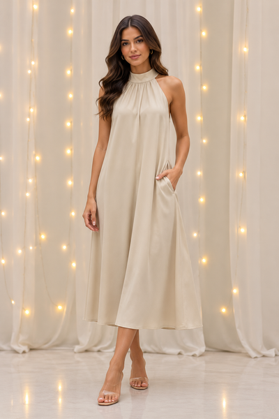 Summer Halter Neck Dress 3069