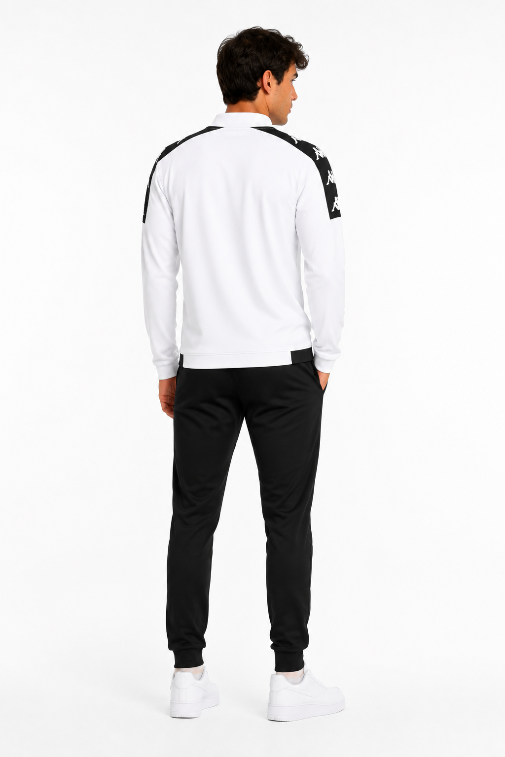 Kappa Gassolo White & Black 1/4 Zip