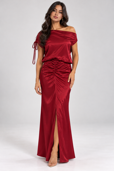 2 Piece Set With Skirt And Off The Shoulder Top TZ4835