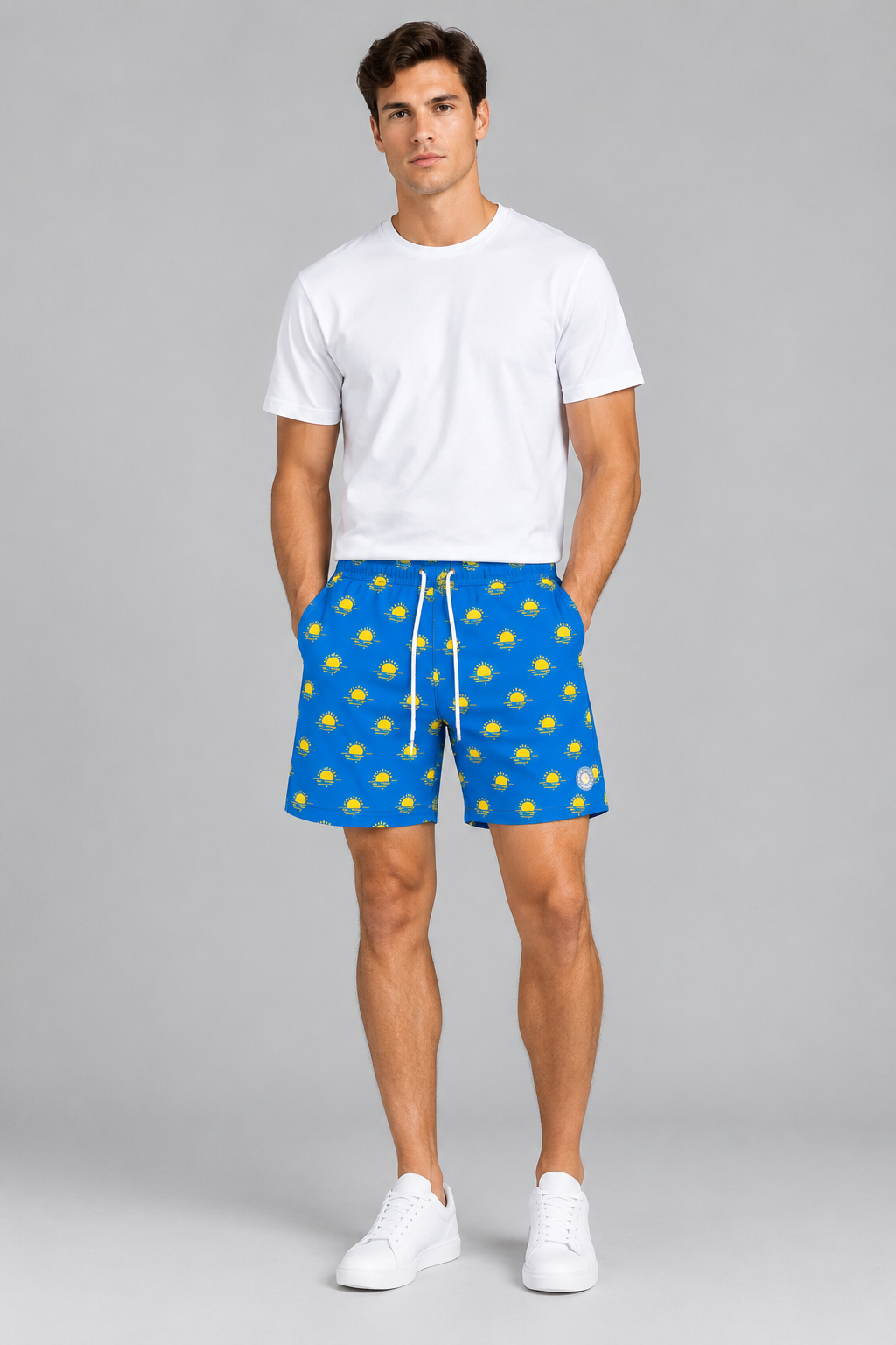 Lee Cooper Men’s Swim Shorts SS26 Blue/Yellow