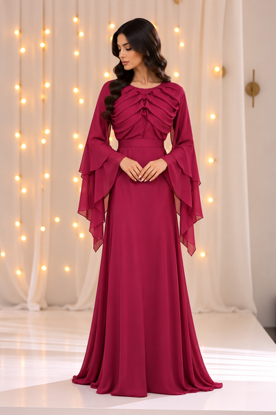 Reem Layered Chiffon Dress
