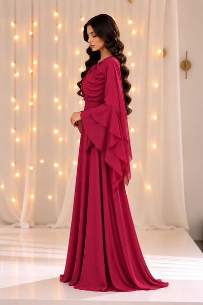 Reem Layered Chiffon Dress