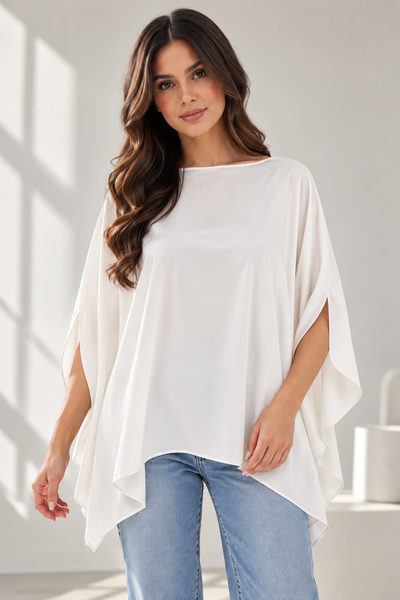 Butterfly Silk Tops with tie S5037