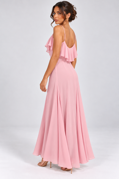 Sleeveless Chiffon Dress Q2316