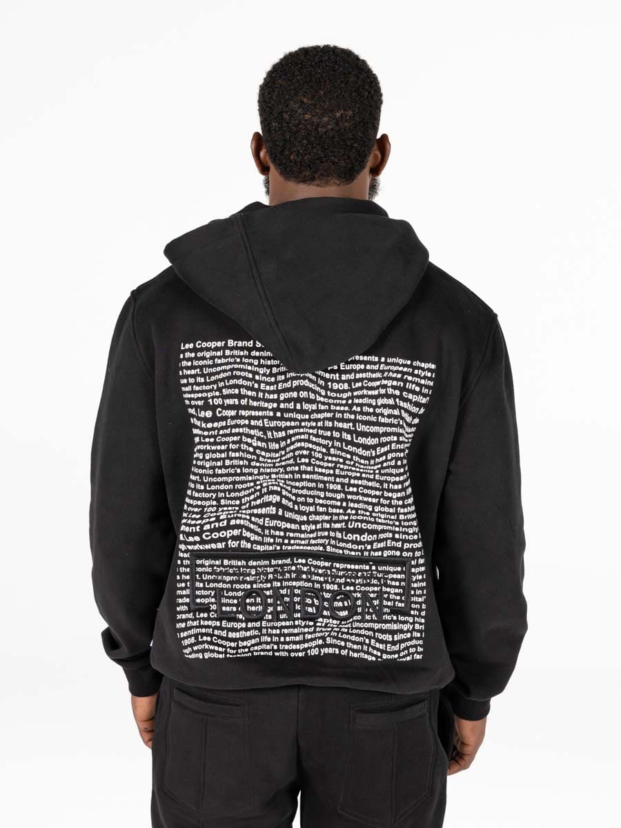 Lee Cooper Aban Black Regular Fit Hoodie