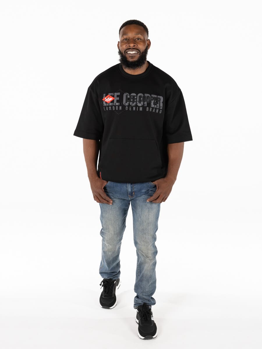 Lee Cooper Mael Black Oversized Fit T-shirt