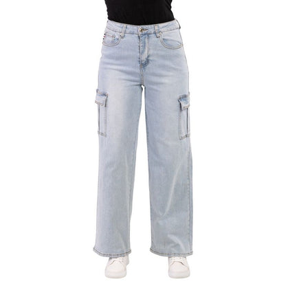 Lee Cooper  LC-LJ-03 Light Indigo Cargo Jeans