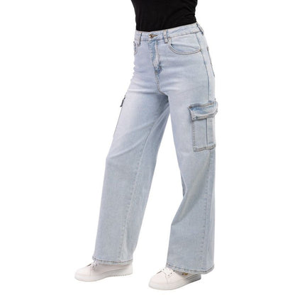 Lee Cooper  LC-LJ-03 Light Indigo Cargo Jeans