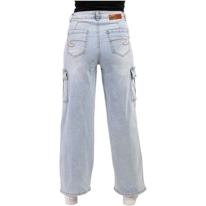 Lee Cooper  LC-LJ-03 Light Indigo Cargo Jeans