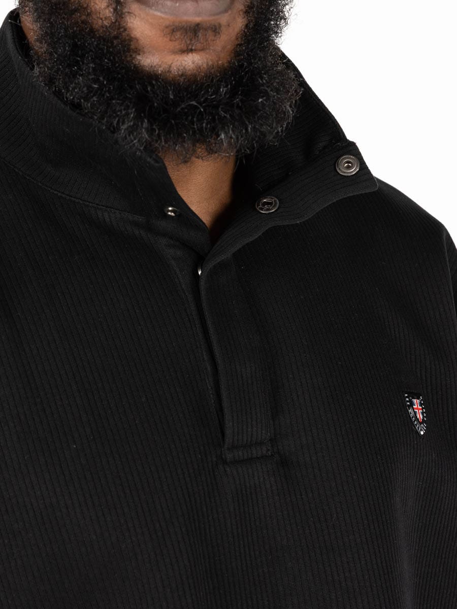 Lee Cooper Laurent Black Oversized Fit Sweatshirt