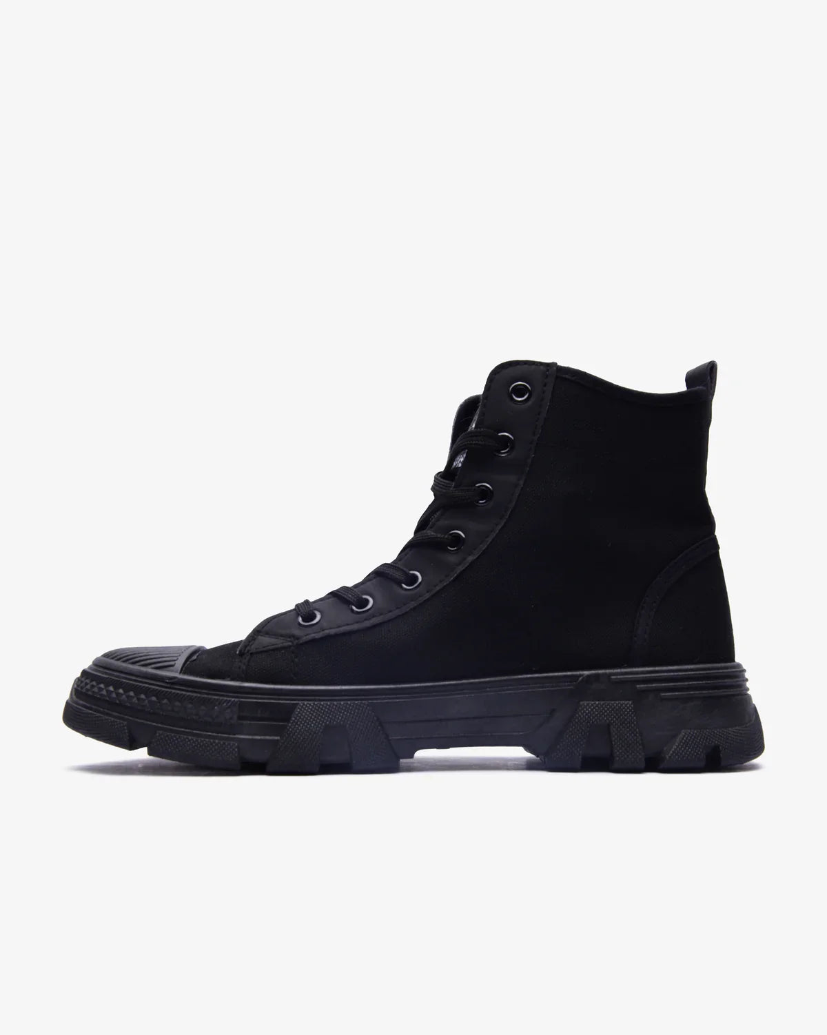 Soviet Raptor Black Combat Canvas Boot