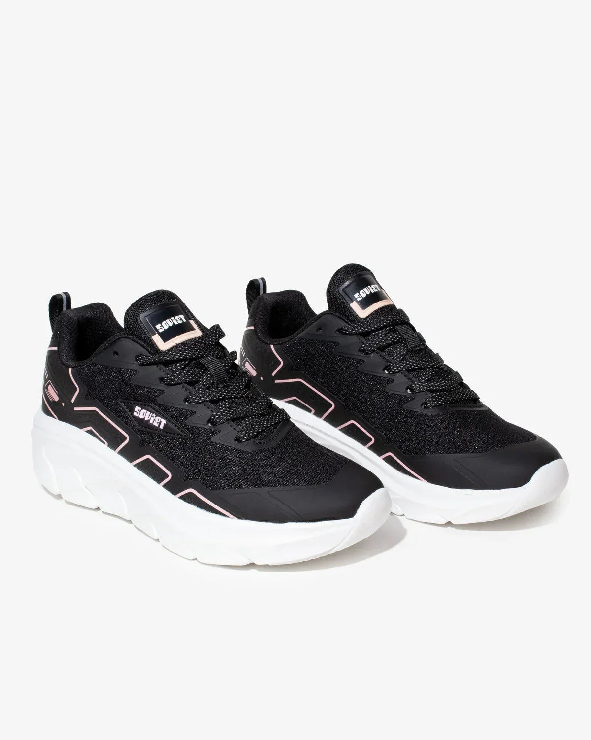 Soviet Clifton Black Pink Casual Athleisure Shoes