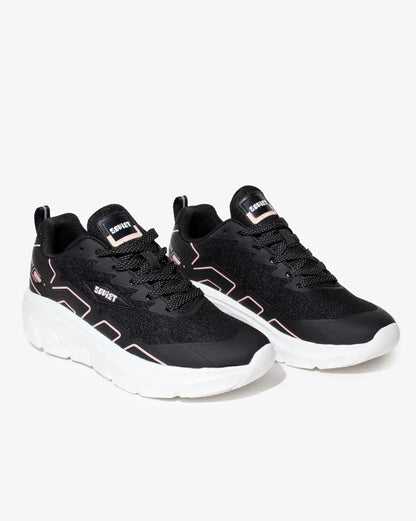 Soviet Clifton Black Pink Casual Athleisure Shoes