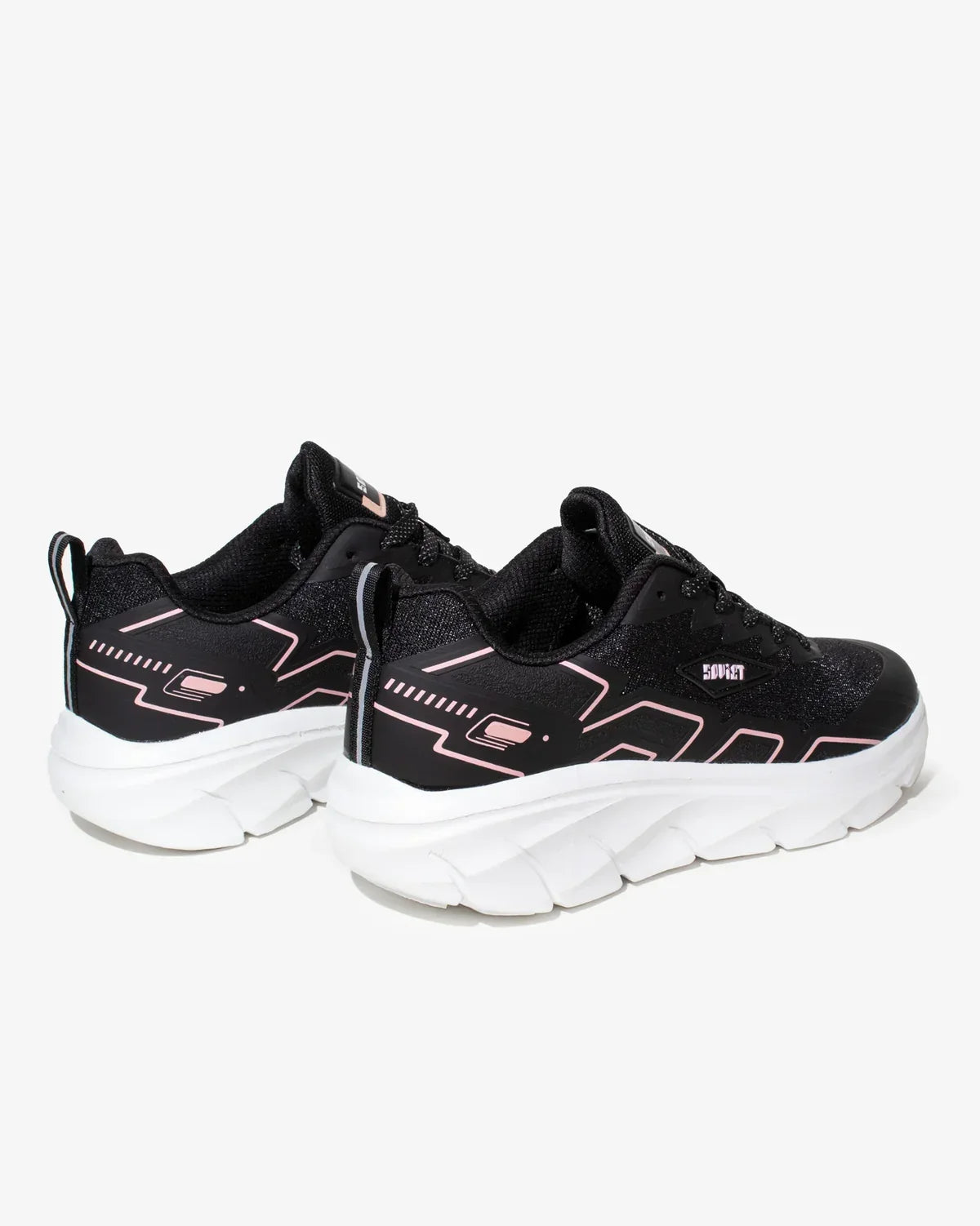 Soviet Clifton Black Pink Casual Athleisure Shoes