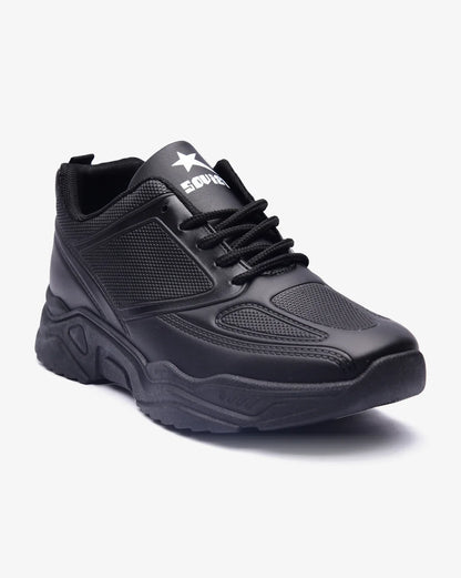 Soviet Aurelia Black Athleisure Sneaker