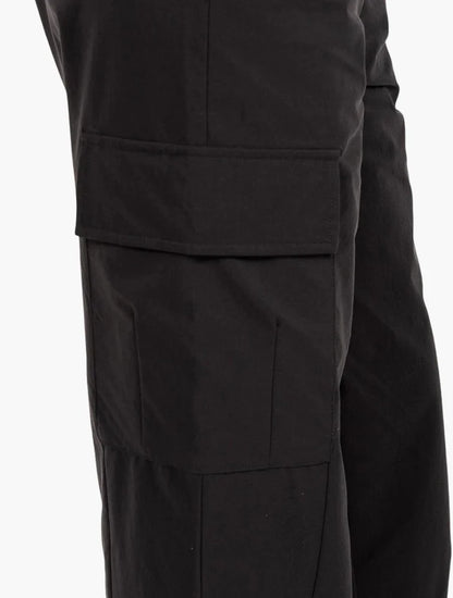 Lee Cooper Jillian Black Nylon Cargo Pants