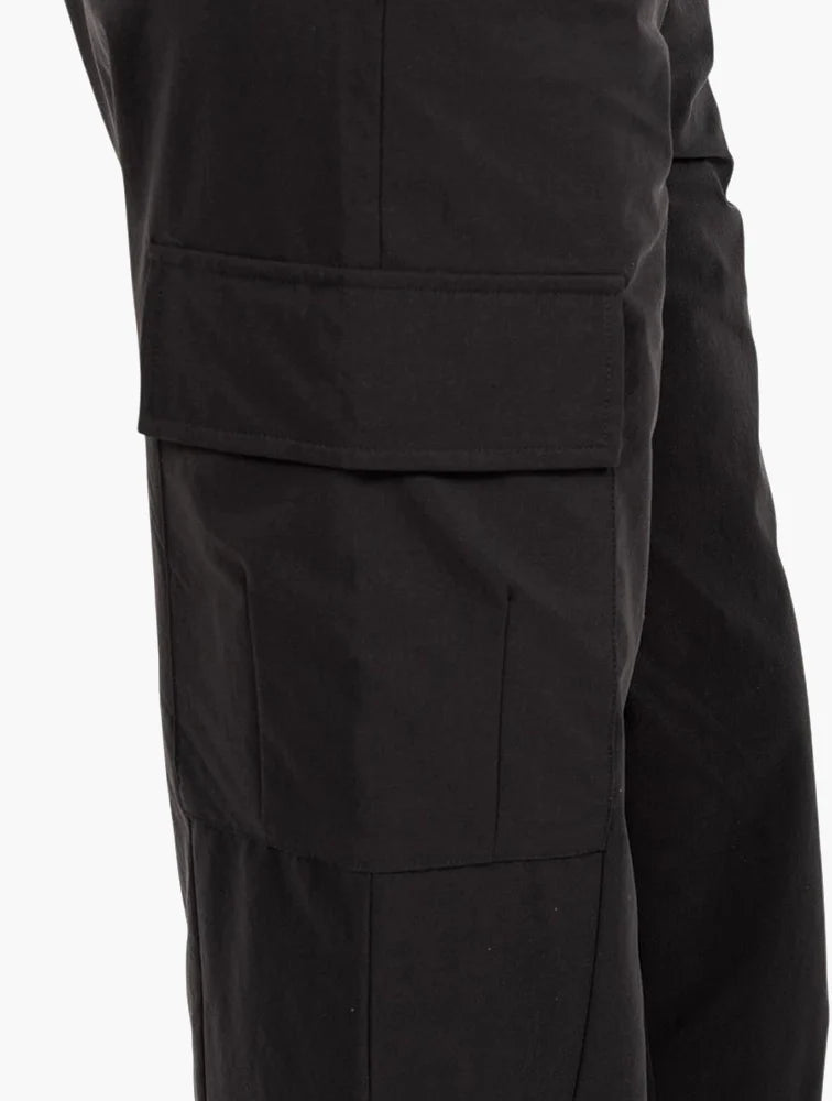 Lee Cooper Jillian Black Nylon Cargo Pants