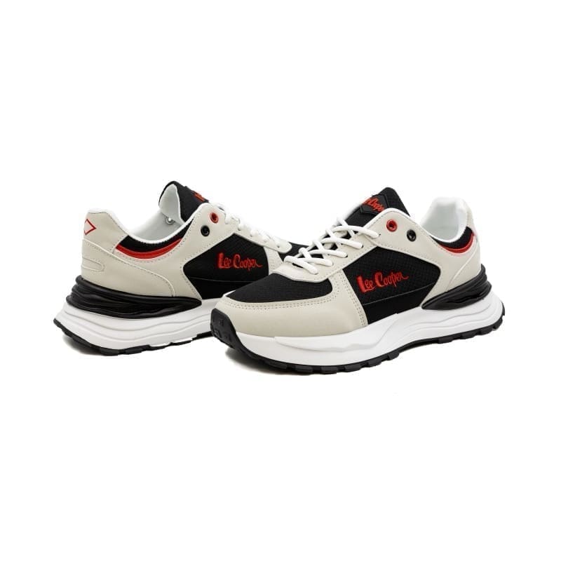 Lee Cooper Jason Beige Lace Up Sneaker