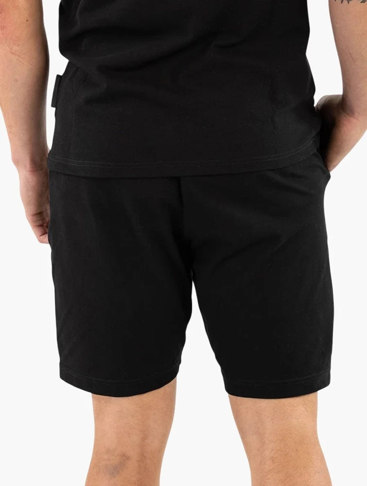 Lee Cooper Jay Black Elastic Shorts