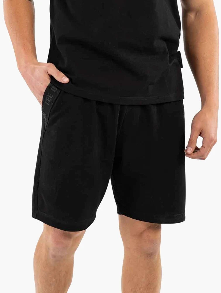 Lee Cooper Jay Black Elastic Shorts