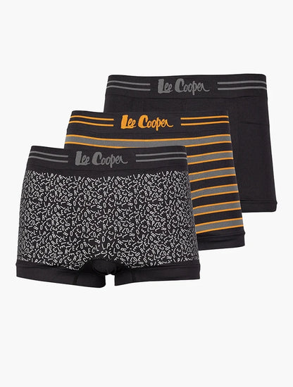 Lee Cooper Tally Seamless Underwear Black And Orange