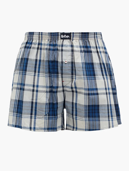 Lee Cooper Woven Boxer Briefs Blue and Red