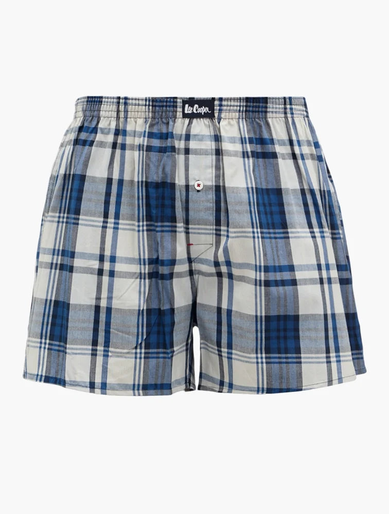 Lee Cooper Woven Boxer Briefs Blue and Red