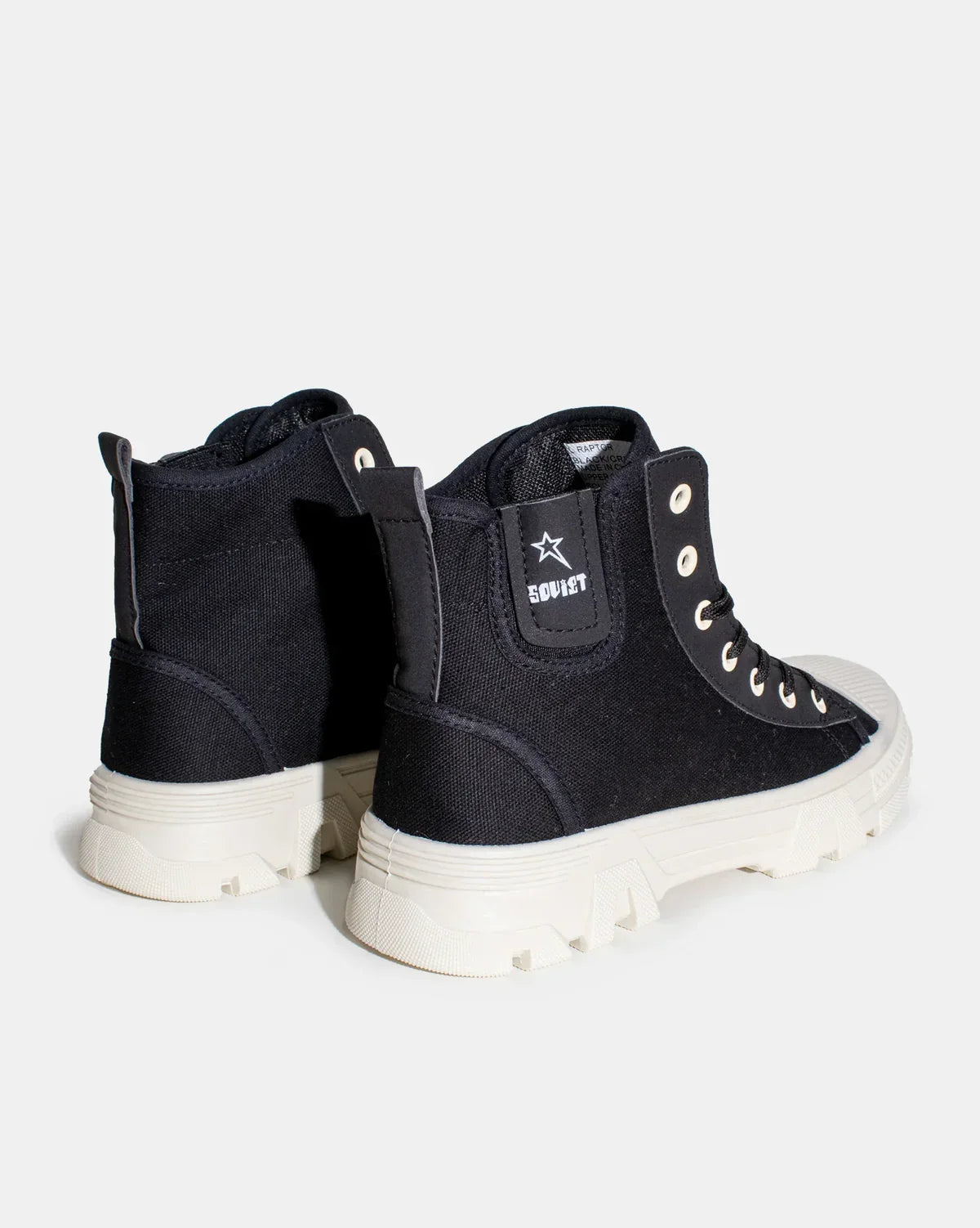 Soviet Raptor Black Hi Cut Lace Up Boot