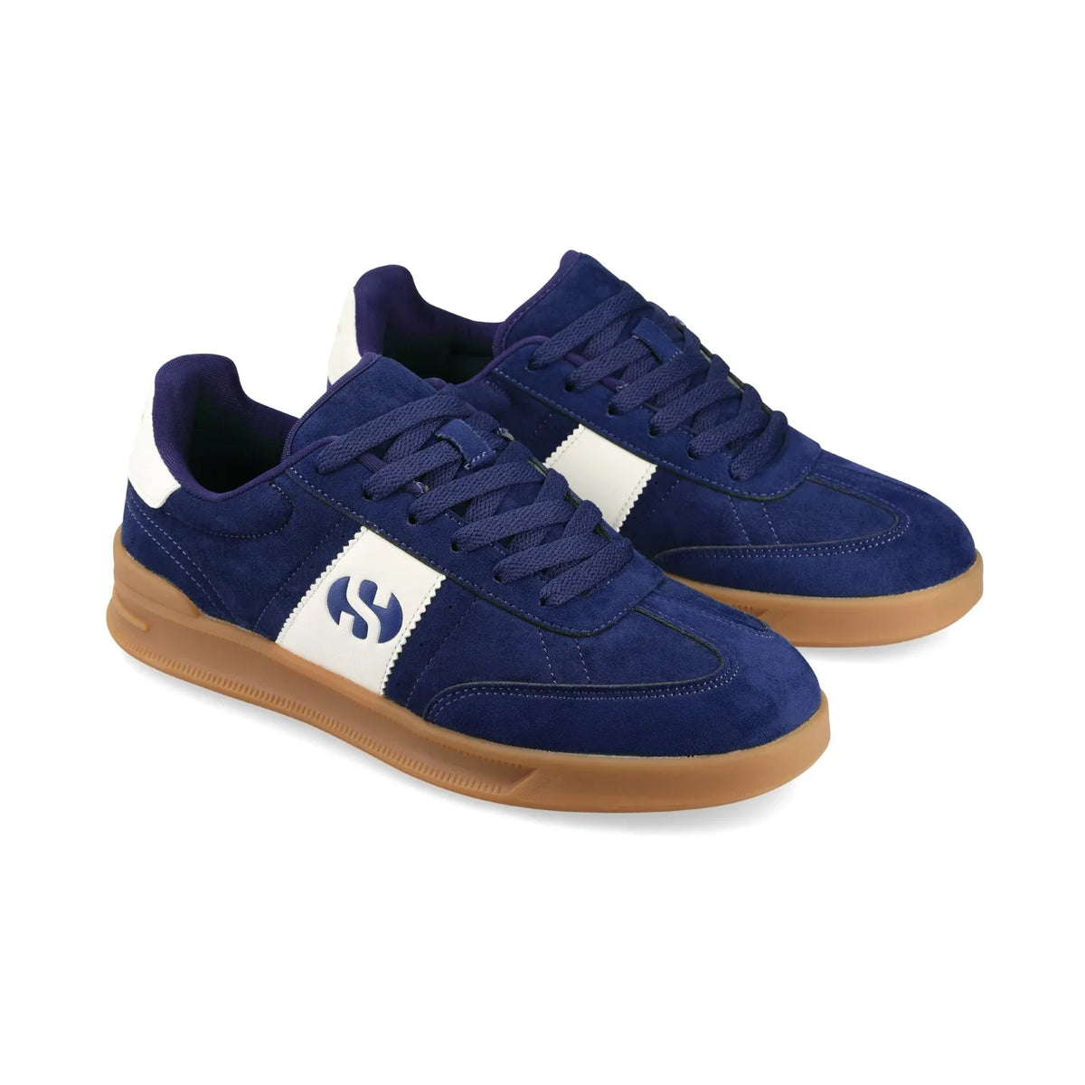 Superga 3893 Court Bold - Navy Gum Shoe