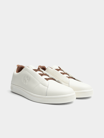 Superga 4837 Pu White Brown Shoes