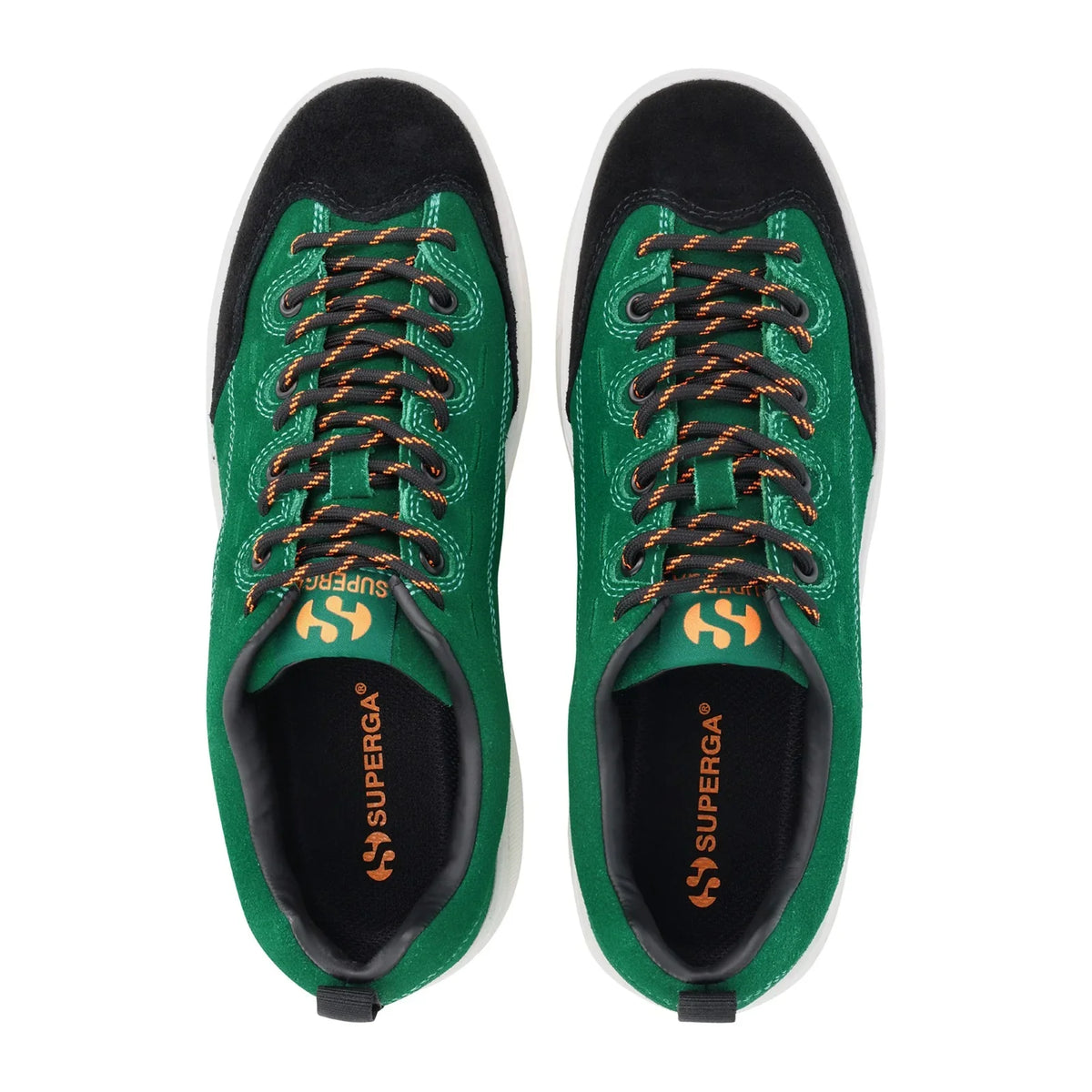 Superga 2812 Suede Green/Blk/White Shoes