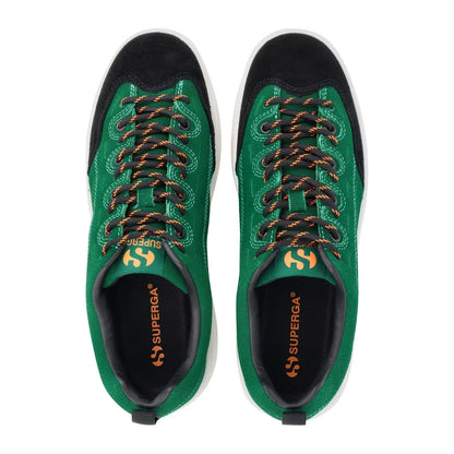 Superga 2812 Suede Green/Blk/White Shoes