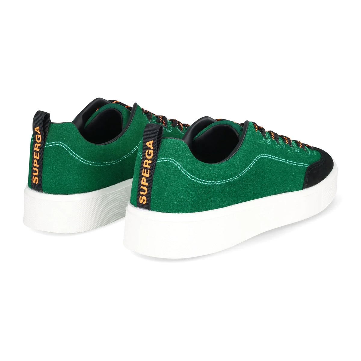Superga 2812 Suede Green/Blk/White Shoes
