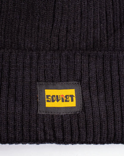 Soviet Flynn Black Beanie