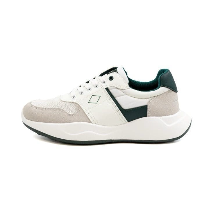 Lee Cooper Zett White & Green Lace Up Sneaker