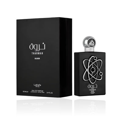 Lattafa Tharwah Silver Eau de Parfum 100ml – The Luxe Aura