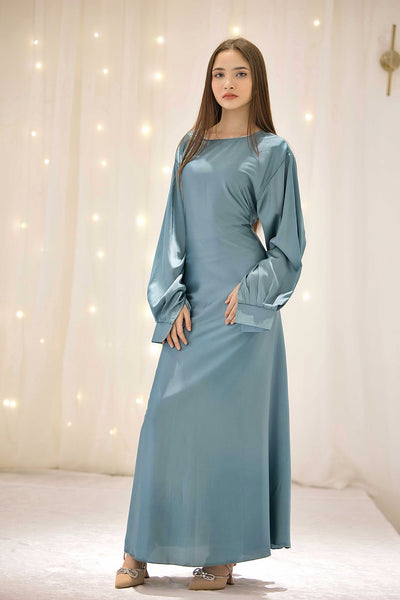 Mahira Sky Blue Dress – The Luxe Aura