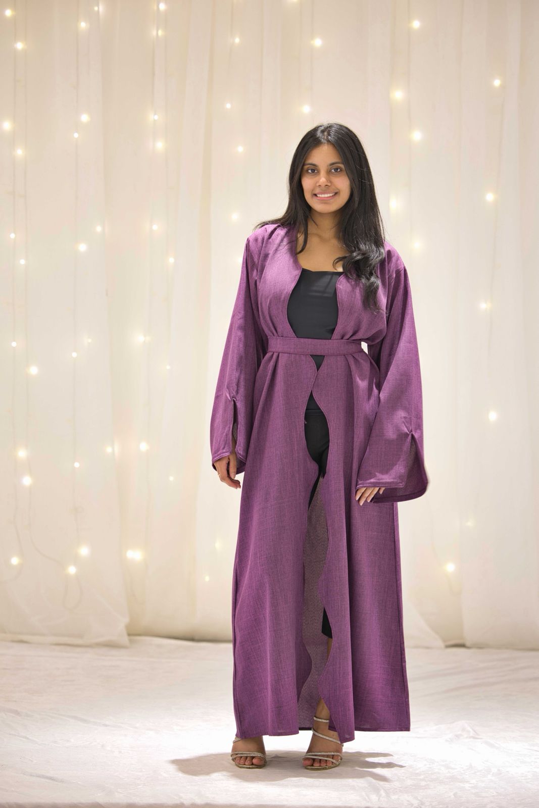 Maya Purple Wavy Throw – view 3