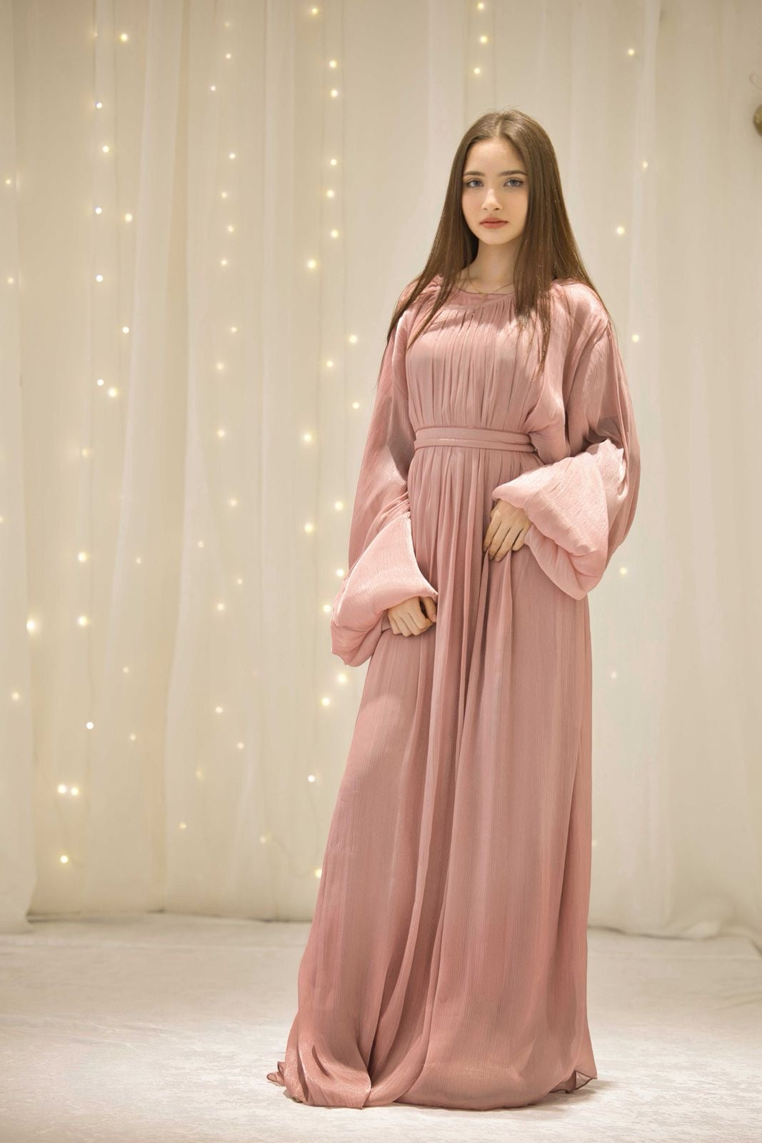 Noor Pink Dress – The Luxe Aura