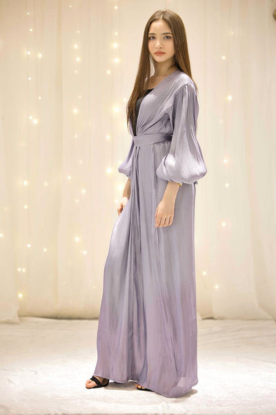 Qamar Organza Purple Throw – The Luxe Aura