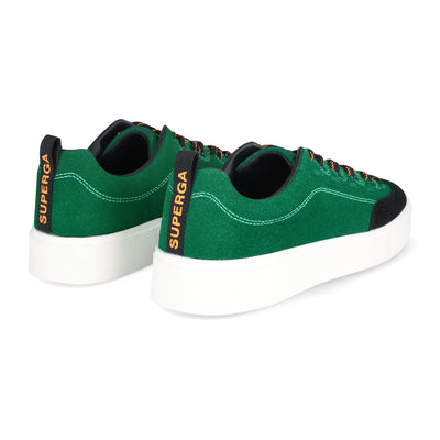 Superga 2812 Suede Green/Blk/White Shoes – view 3